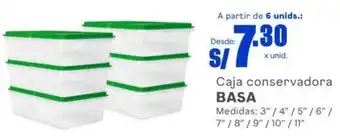 Makro Caja conservadora BASA 3" /4" /5"/ 6"/ 7" /8"/ 9" /9"/ 10" /11" oferta