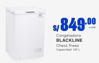 Makro Congeladora BLACKLINE Chest freez Capacidad: 145 L oferta