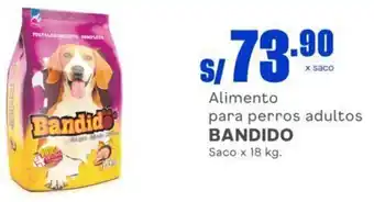 Makro Bandid Alimento para perros adultos BANDIDO Saco x 18 kg. oferta