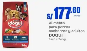 Makro Alimento para perros cachorros y adultos DOGUI Saco x 24 kg. oferta