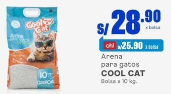Makro Arena para gatos COOL CAT Bolsa x 10 kg. oferta