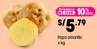 Plaza Vea Papa amarilla x kg oferta