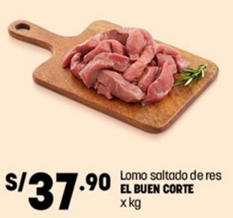 Plaza Vea Lomo saltado de res EL BUEN CORTE x kg oferta
