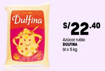 Plaza Vea Azúcar rubia DULFINA bl x 5 kg oferta