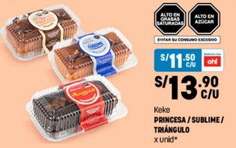 Plaza Vea Keke PRINCESA / SUBLIME / TRIÁNGULO x unid* oferta