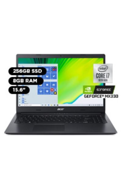 La Curacao Laptop acer aspire 3 15.6 windows 10 intel core i7-1065g7 8gb 256gb ssd a315-57g-78c5 oferta