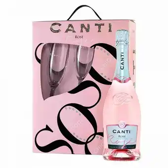 Sumon Licores Espumante canti rosé extra dry 750ml + 2 copas oferta