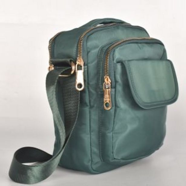 Fashion Bag Morral de tela fp22001 verde oferta