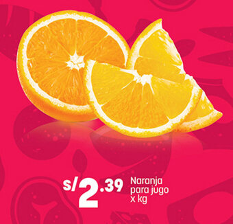 Plaza Vea Naranja para jugo x kg oferta