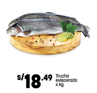Plaza Vea Trucha eviscerada x kg oferta