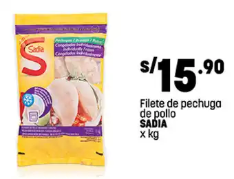 Plaza Vea Filete de pechuga de pollo SADIA x kg oferta