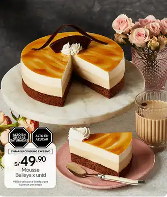 Plaza Vea Mousse Baileys x unid oferta