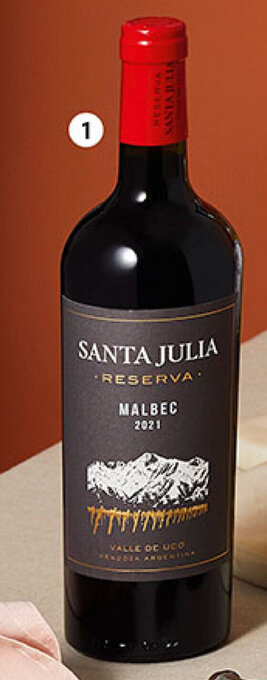 Plaza Vea Vino Santa Julia Reserva bt x 750 ml oferta