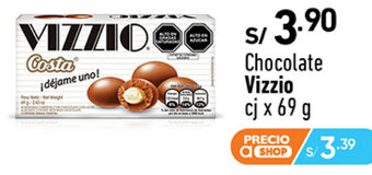 Plaza Vea Chocolate Vizzio cj x 69 g oferta