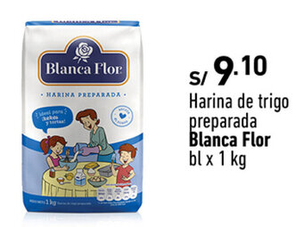 Plaza Vea Harina de trigo preparada Blanca Flor bl x 1 kg oferta