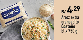 Plaza Vea Arroz extra graneadito Costeño bl x 750 g oferta