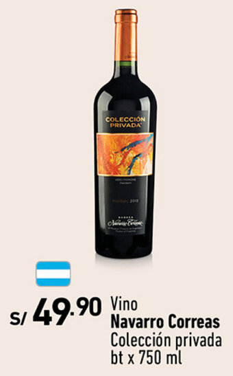 Plaza Vea Vino Navarro Correas Colección privada bt x 750 ml oferta