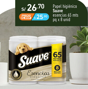 Plaza Vea Papel higiénico Suave esencias 65 mts pq x 8 unid oferta