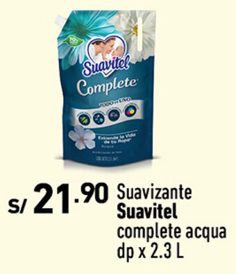 Plaza Vea Suavizante Suavitel complete acqua dp x 2.3 L oferta