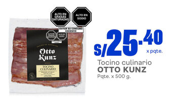 Plaza Vea Tocino culinario OTTO KUNZ Pqte. x 500 g. oferta