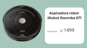 Promart Aspiradora robot iRobot Roomba 671 oferta