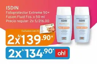 Mifarma ISDIN Fotoprotector Extreme 50+ Fusion Fluid Fco 2 x 50 ml oferta