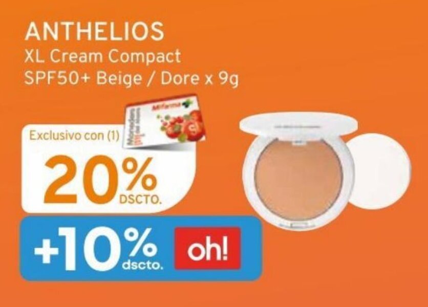 Mifarma ANTHELIOS XL Cream Compact SPF50+ Beige / Dore x 9g oferta
