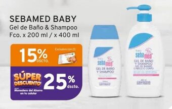 Mifarma SEBAMED BABY Gel de Baño & Shampoo Fco. x 200 ml / x 400 ml oferta