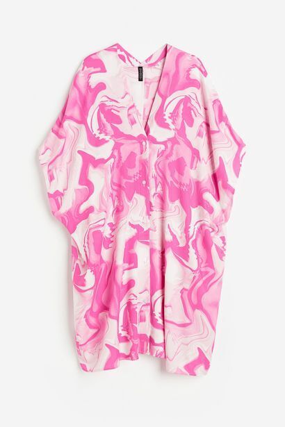 H&M Vestido caftán con escote en v oferta