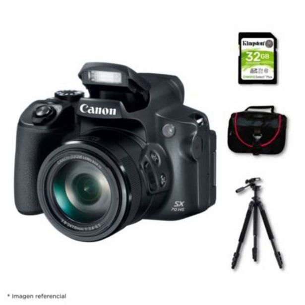 Linio Cámara canon powershot sx 70 hs - kit deluxe. oferta