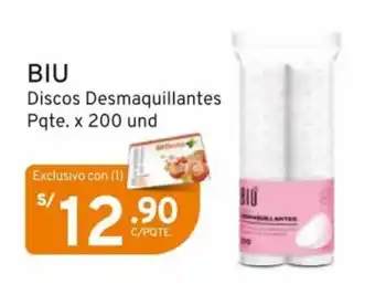 Mifarma BIU Discos Desmaquillantes Pqte. x 200 und oferta