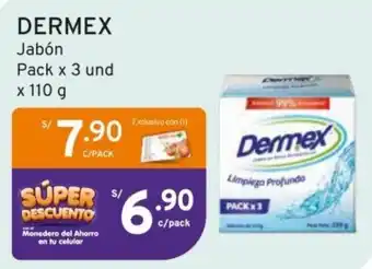Mifarma DERMEX Jabón Pack x 3 und x 110g oferta