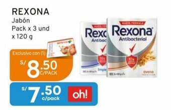 Mifarma REXONA Jabón Pack x 3 und x 120 g oferta