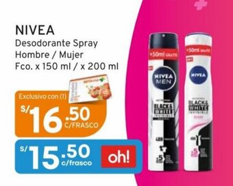 Mifarma NIVEA Desodorante Spray Hombre / Mujer Fco. x 150 ml / x 200 ml oferta