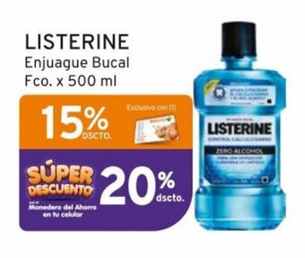 Mifarma LISTERINE Enjuague Bucal Fco. x 500 ml oferta