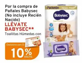 Mifarma LLÉVATE BABYSEC** Toallitas Húmedas con oferta
