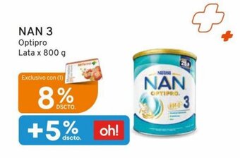 Mifarma NAN 3 Optipro Lata x 800 g oferta