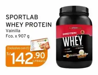 Mifarma SPORTLAB WHEY PROTEIN Vainilla Fco. x 907 g oferta