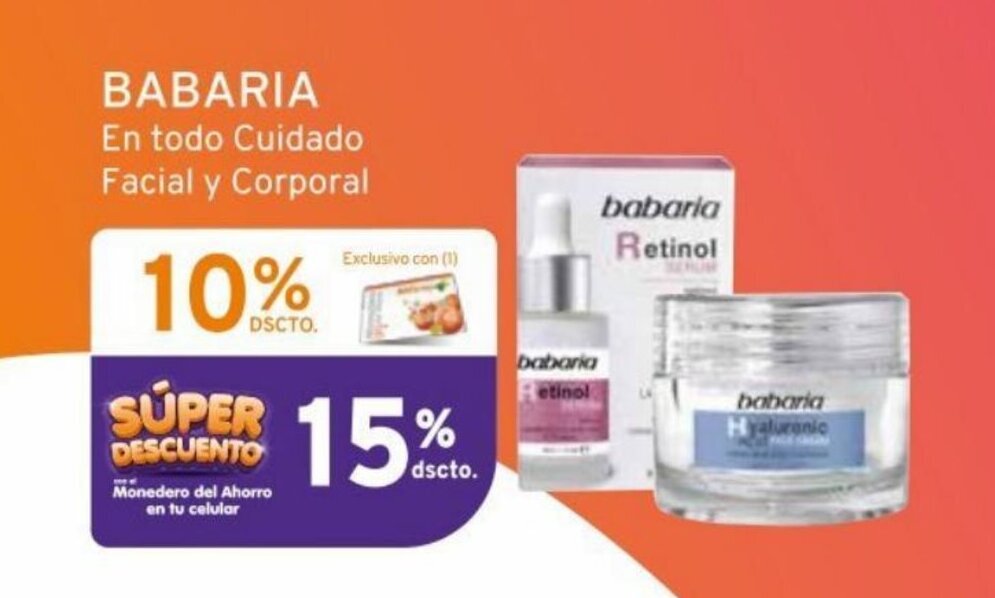 Mifarma BABARIA En todo Cuidado Facial y Corporal oferta