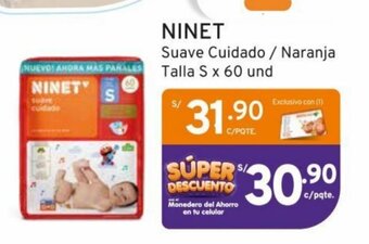 Mifarma NINET Suave Cuidado / Naranja Talla S x 60 und oferta