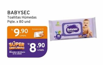 Mifarma BABYSEC Toallitas Húmedas Pqte. x 80 und oferta
