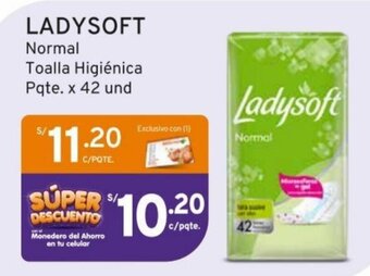 Mifarma LADYSOFT Normal Toalla Higiénica Pqte. x 42 und oferta