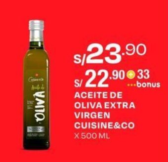 Wong ACEITE DE OLIVA EXTRA VIRGEN CUISINE&CO X 500 ML oferta