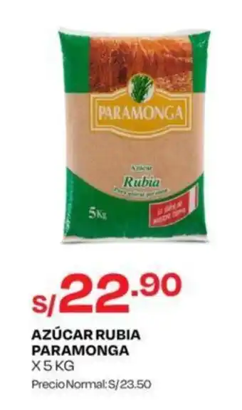 Wong AZÚCAR RUBIA PARAMONGA x 5KG oferta