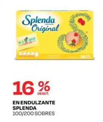 Wong EN ENDULZANTE SPLENDA 100/200 SOBRES oferta