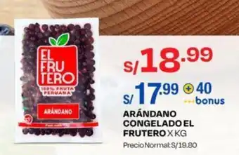 Wong ARÁNDANO CONGELADO EL FRUTERO X KG oferta
