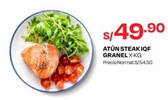 Wong ATÚN STEAK IQF GRANEL X KG oferta