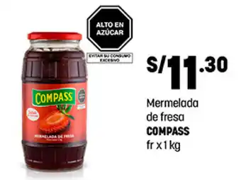 Plaza Vea Mermelada de fresa COMPASS fr x 1kg oferta