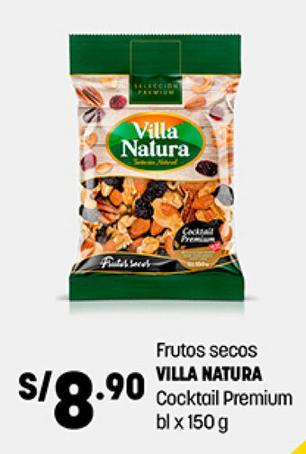 Plaza Vea Frutos secos VILLA NATURA Cocktail Premium bl x 150 g oferta