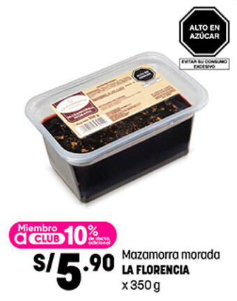 Plaza Vea Mazamorra morada LA FLORENCIA x 350 g oferta